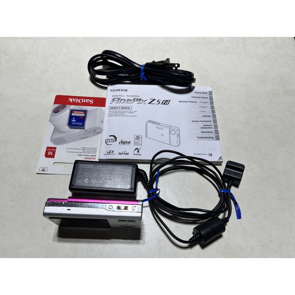 Fujifilm FinePix Z5fd Pink 6.3MP Compact Digital Camera From Japan [Exc++]